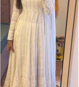 New Designer Faux Georgette Gown