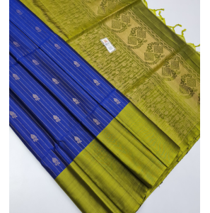 Pure Handloom Soft Silk Sarees With Contrast Blouse