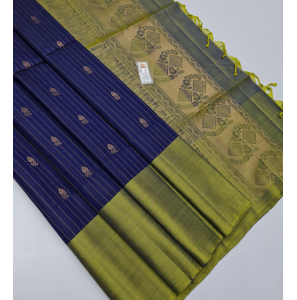 Pure Handloom Soft Silk Sarees With Contrast Blouse