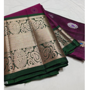 "Pure Handloom Soft Silk Saree With Jari Weaving "