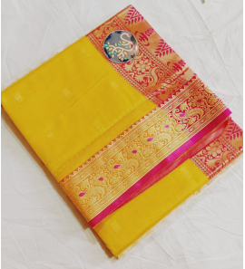 Soft Shine Cotton Chamak Silk Sarees