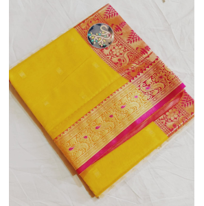 Soft Shine Cotton Chamak Silk Sarees