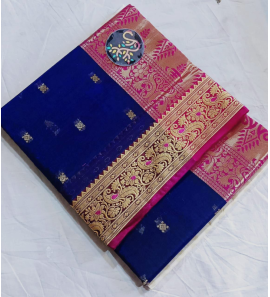 Soft Shine Cotton Chamak Silk Sarees