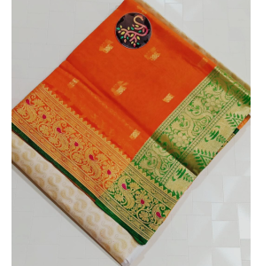 Soft Shine Cotton Chamak Silk Sarees
