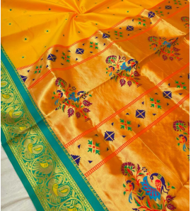 Peacock Gadwal Brocade Soft Silk Sarees