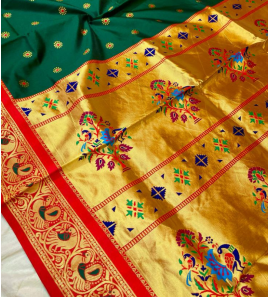 Peacock Gadwal Brocade Soft Silk Sarees