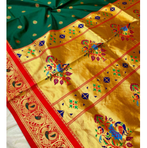 Peacock Gadwal Brocade Soft Silk Sarees