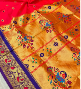 Peacock Gadwal Brocade Soft Silk Sarees