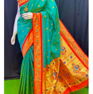 Peacock Gadwal Brocade Soft Silk Sarees