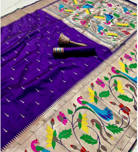 Pure Soft Kanchivaram Pethani Silk Sarees