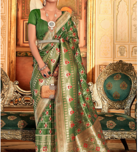 New Design Organza Saree With Weaving Work