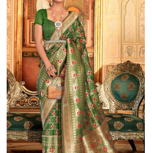 New Design Organza Saree With Weaving Work