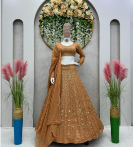 New Georgette Lehenga Choli With Dupatta