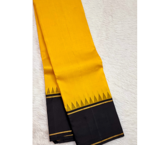 Yellow Colour Kanchipuram Saree 