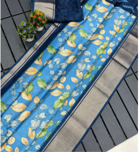 Super Dola Silk Saree With Jacquard Border