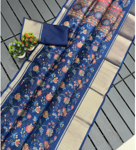 Super Dola Silk Saree With Jacquard Border