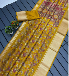 Super Dola Silk Saree With Jacquard Border