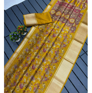 Super Dola Silk Saree With Jacquard Border