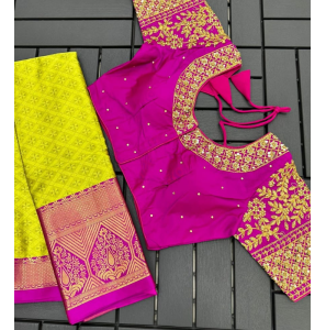 Super Cotton Silk Saree With Blouse