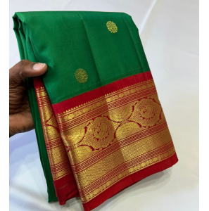  Pure Kanchipuram Handloom Bridal Korvai Silk Sarees 
