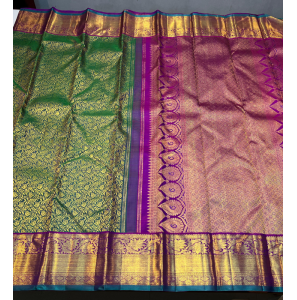Pure Kanchipuram Handloom Bridal Korvai Silk Sarees