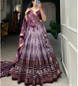 Semi Stitched Lehenga With Dupatta