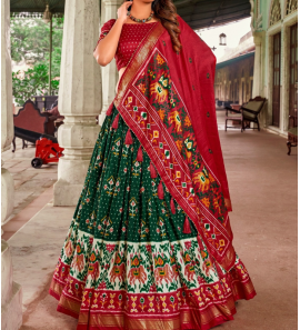 New Tussar Silk Lehenga Choli With Dupatta