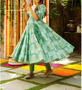 New Digital Printed Georgette Gown