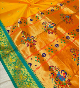 Wedding Special Soft Silk Shinny Saree In Yellow