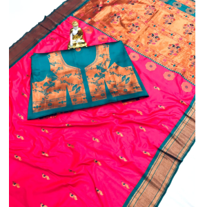 Adorable Design Beautiful Pure Soft Banarsi Silk Saree