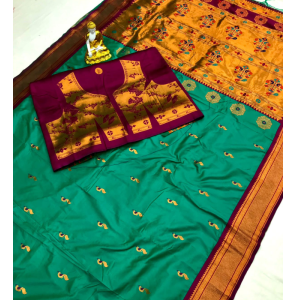Adorable Design Beautiful Pure Soft Banarsi Silk Saree