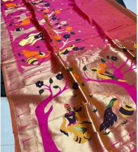 Pure Soft Kanchivram Pathani Silk Saree