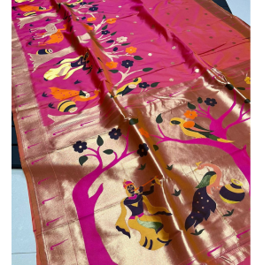 Pure Soft Kanchivram Pathani Silk Saree
