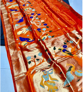 Pure Soft Kanchivram Pathani Silk Saree