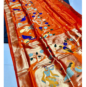 Pure Soft Kanchivram Pathani Silk Saree