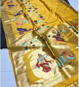 Pure Soft Kanchivram Pathani Silk Saree