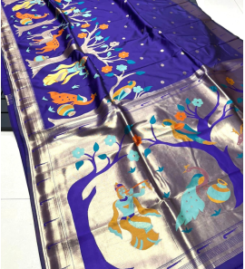 Pure Soft Kanchivram Pathani Silk Saree