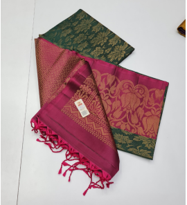 Pure Handloom Soft Silk Sarees With Double Warp