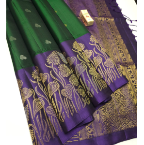 Pure Handloom Soft Silk Sarees With Turning Border