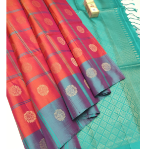 Pure Handloom Soft Silk Sarees With Double Warp
