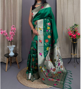 Pure Soft Kanchivaram Pethani Silk Saree