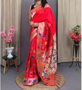 Pure Soft Kanchivaram Pethani Silk Saree