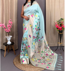 Pure Soft Kanchivaram Pethani Silk Saree