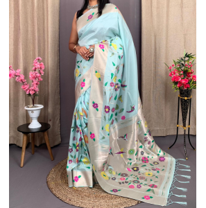 Pure Soft Kanchivaram Pethani Silk Saree