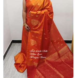 Soft Litchi Silk Saree With Blouse