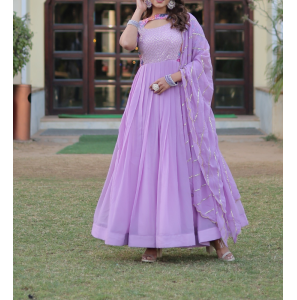 Designer Readymade Gown With Dupatta