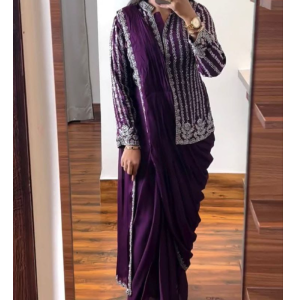 Super Hit Trending Rangoli Silk Jacket Saree