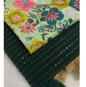Soft Linen Saree With Running Blouse 