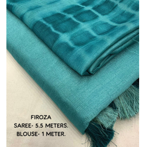 Soft Vichitra Silk Plain Saree With Cotton Tassels