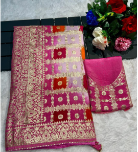 Fancy Soft Dola Silk Saree With Blouse